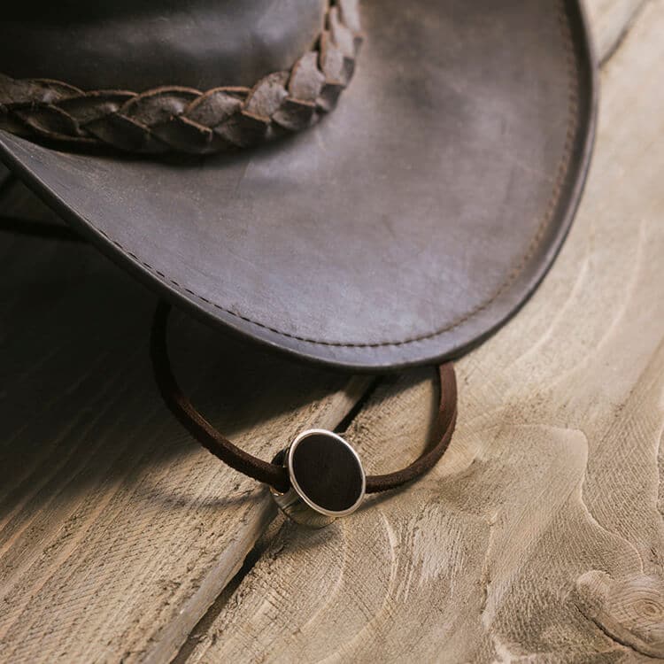 Brown Leather Necklace With Fly Pendant